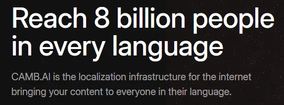Сайт CAMB.AI