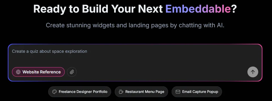 Сайт Embeddable