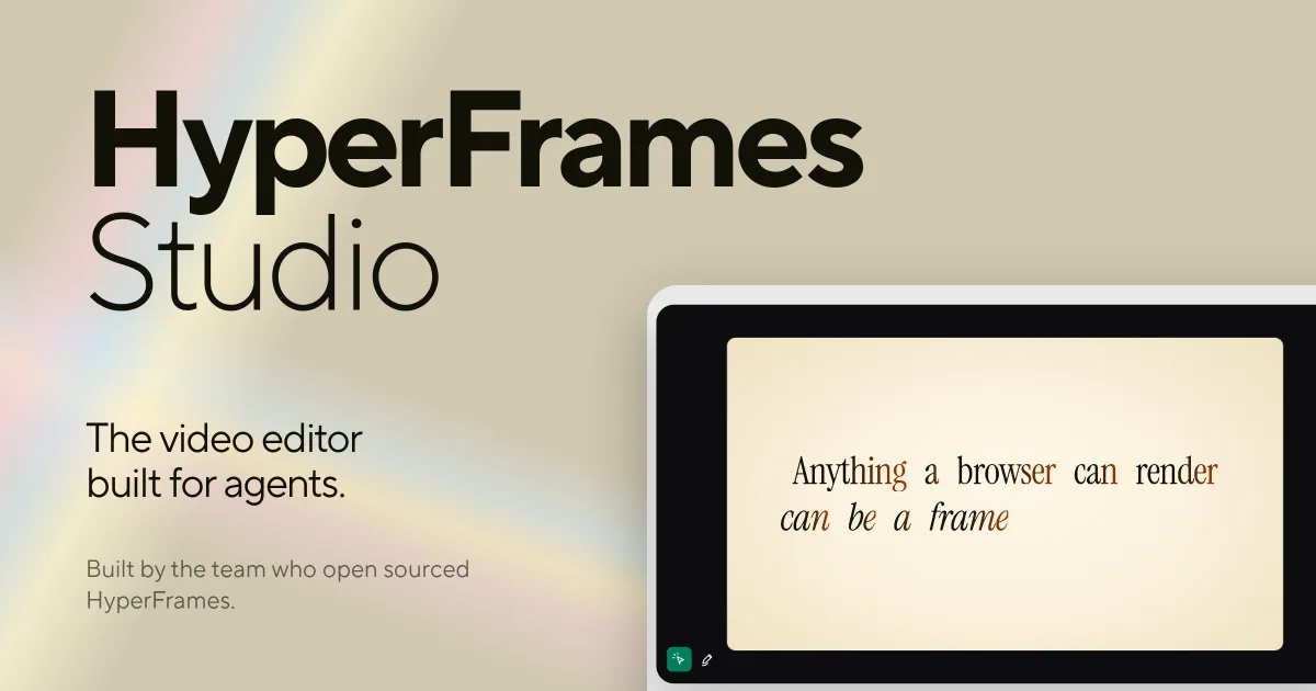 Сайт HyperFrames Studio
