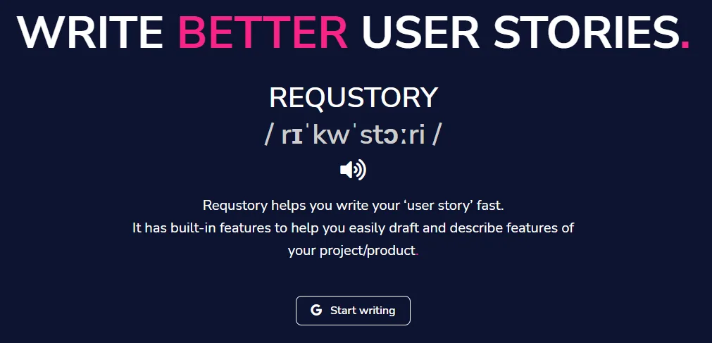 Сайт Requstory