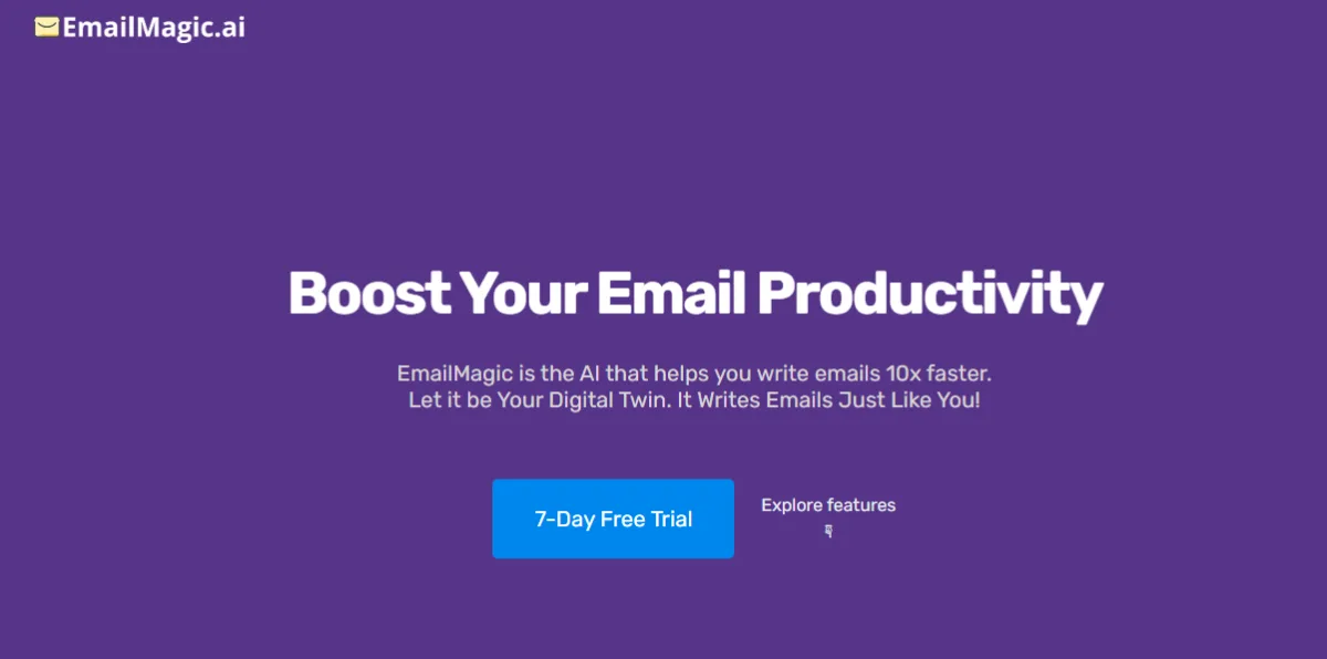 Сайт EmailMagic AI