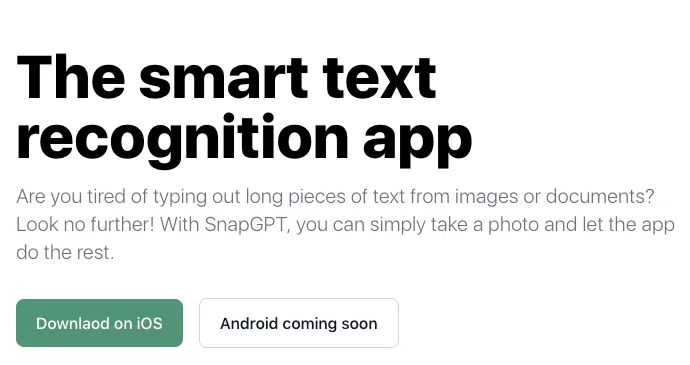 Сайт SnapGPT