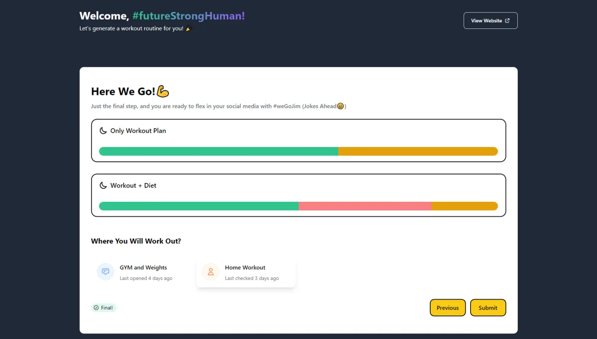 Сайт FitForge