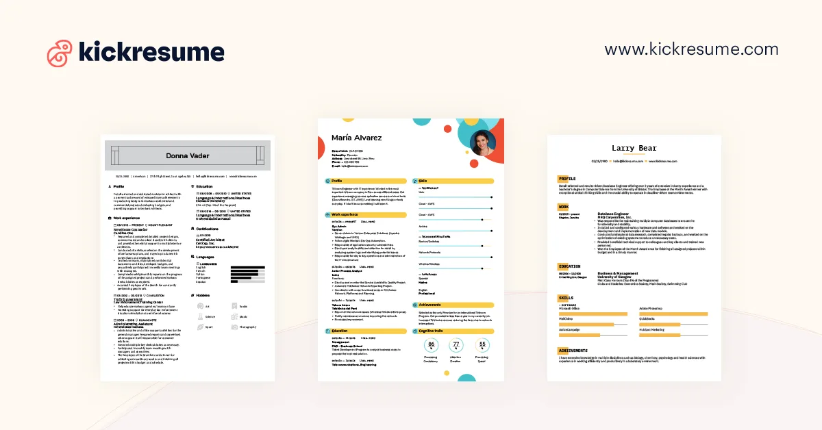 Сайт Kickresume