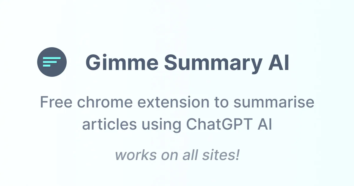 Сайт Gimme Summary AI
