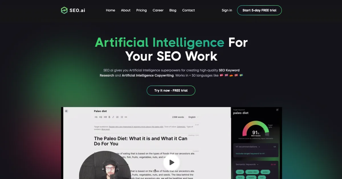 Сайт SEO.ai