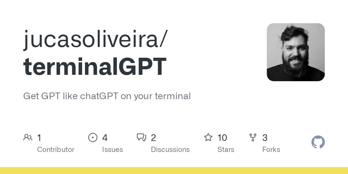 Сайт chatGPT on your terminal