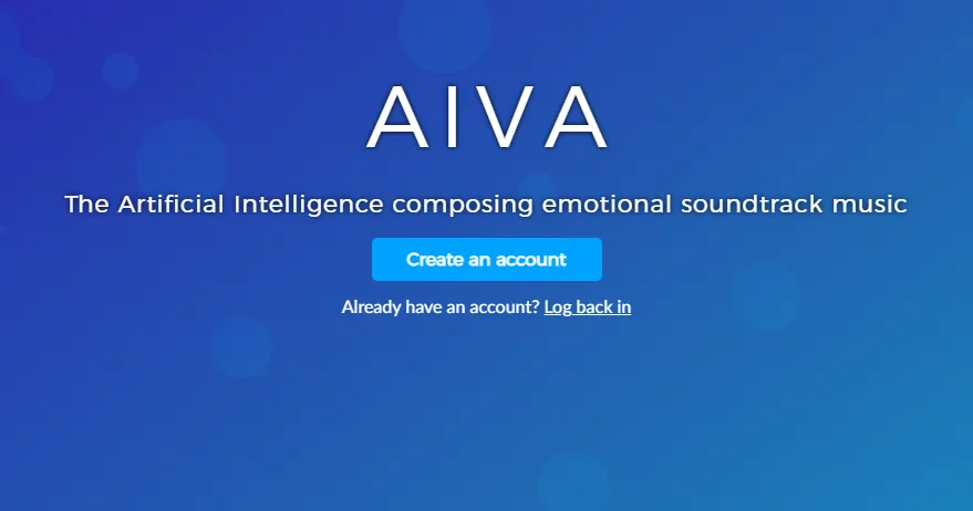 Сайт AIVA