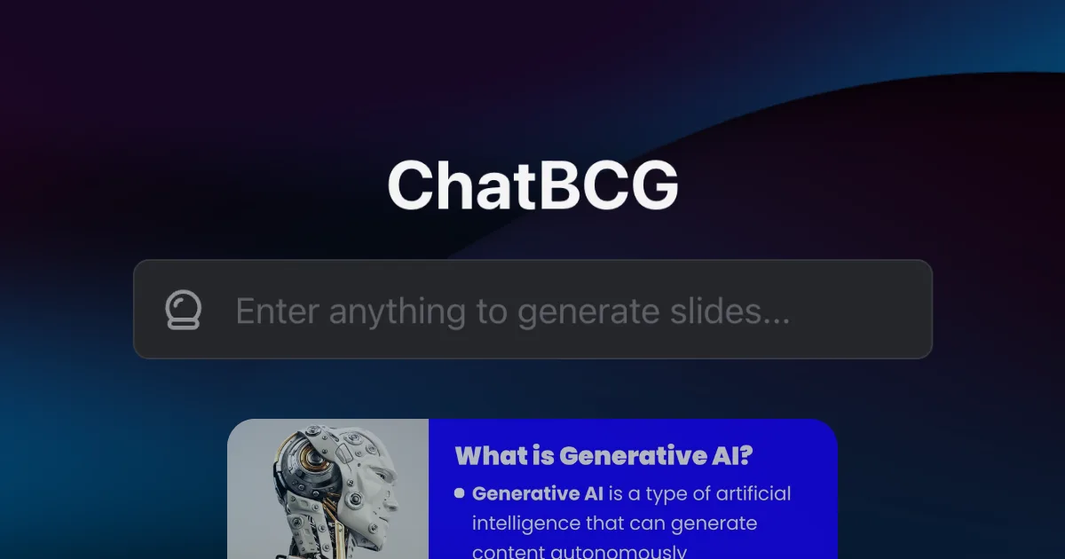 Сайт ChatBCG