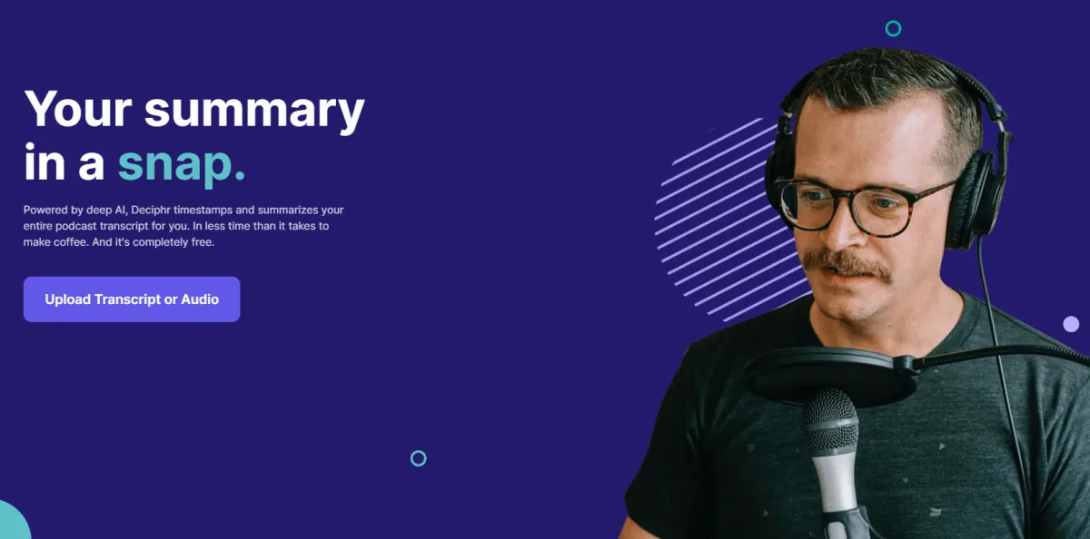 Сайт Deciphr AI