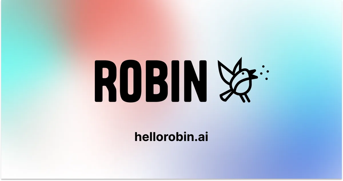 Сайт Robin AI